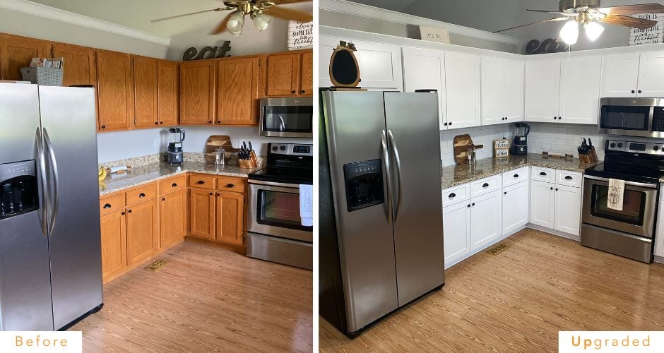 Refacing Before and After