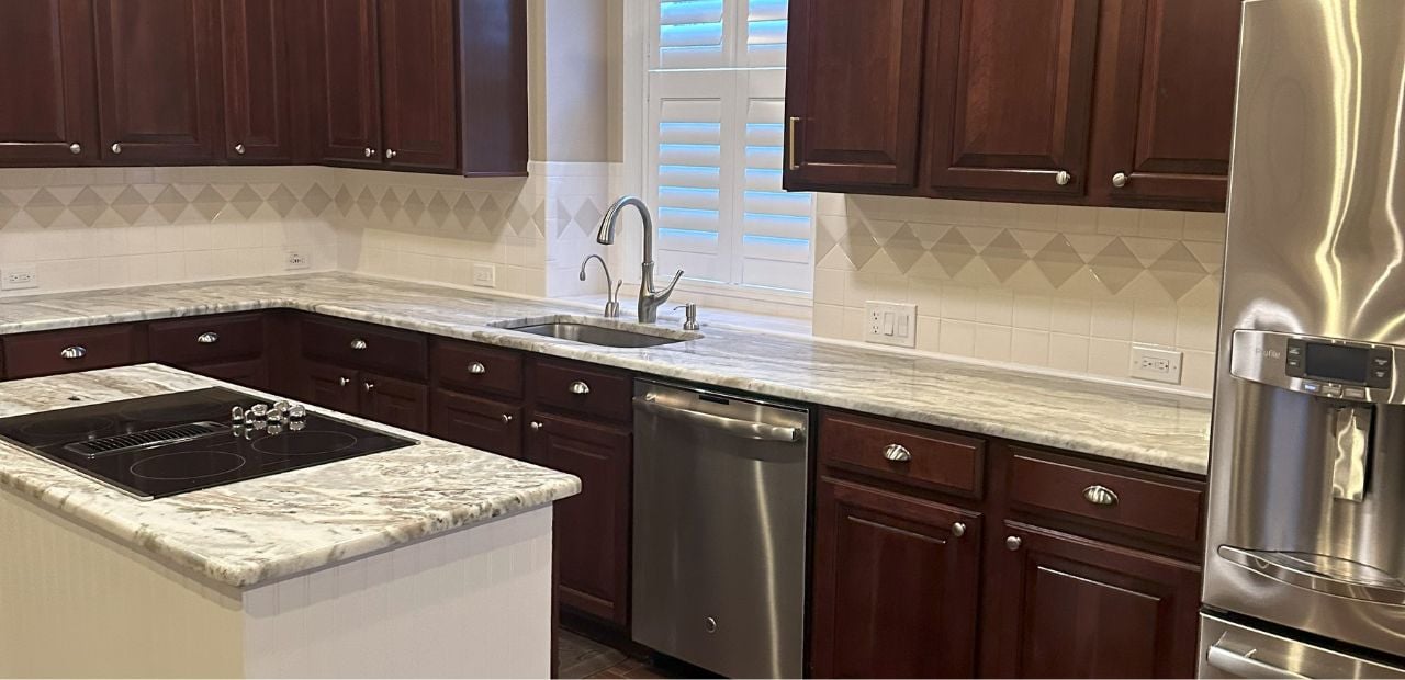 Dark outdated kitchen in Celebration FL